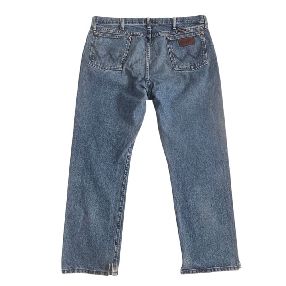 Vintage‎ Wrangler Cowboy Cut PRCA Distressed Jeans Mens 40x30 Dark Stone Wash